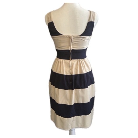 B Darlin Sleeveless Boat Neck Striped Dress - Picture 3 of 3